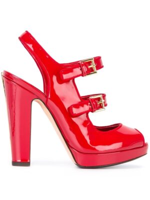 Alexander McQueen Sandalen mit Schnall sneakers (rood)