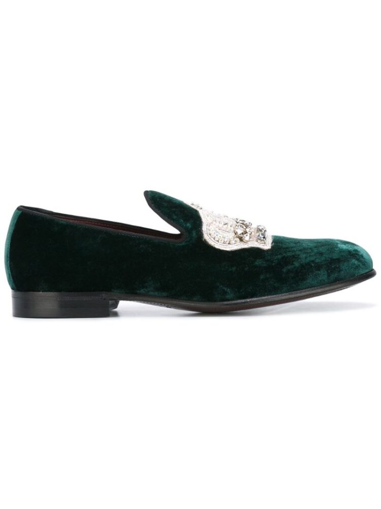 Dolce & Gabbana 'Leo' Samt-Slipp sneakers (overige kleuren)