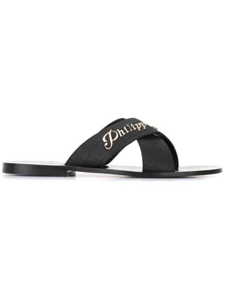 Philipp Plein Sandalen in Schlangenlederopti sneakers (zwart)