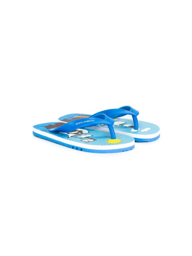 Dolce & Gabbana Kids Flip-Flops mit Piraten-Print sneakers (overige kleuren)