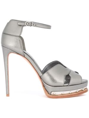 Alexander McQueen Stiletto-Sandalen mit Plateau sneakers (grijs)