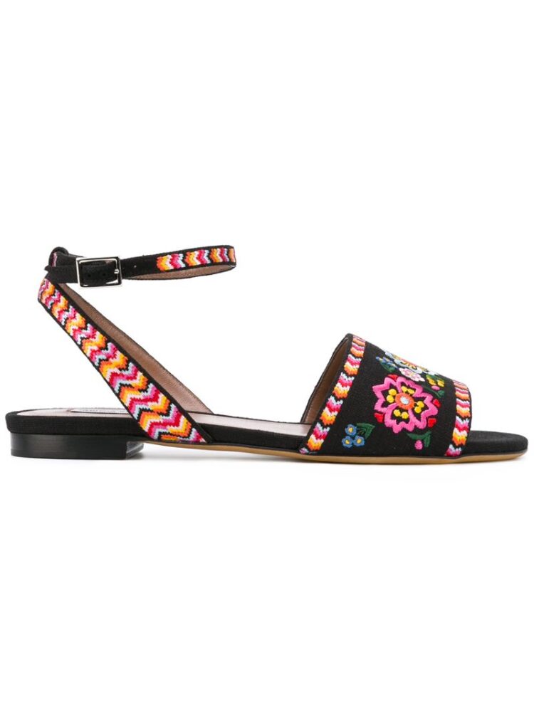 Tabitha Simmons flache 'Petal' Sandal sneakers (zwart)