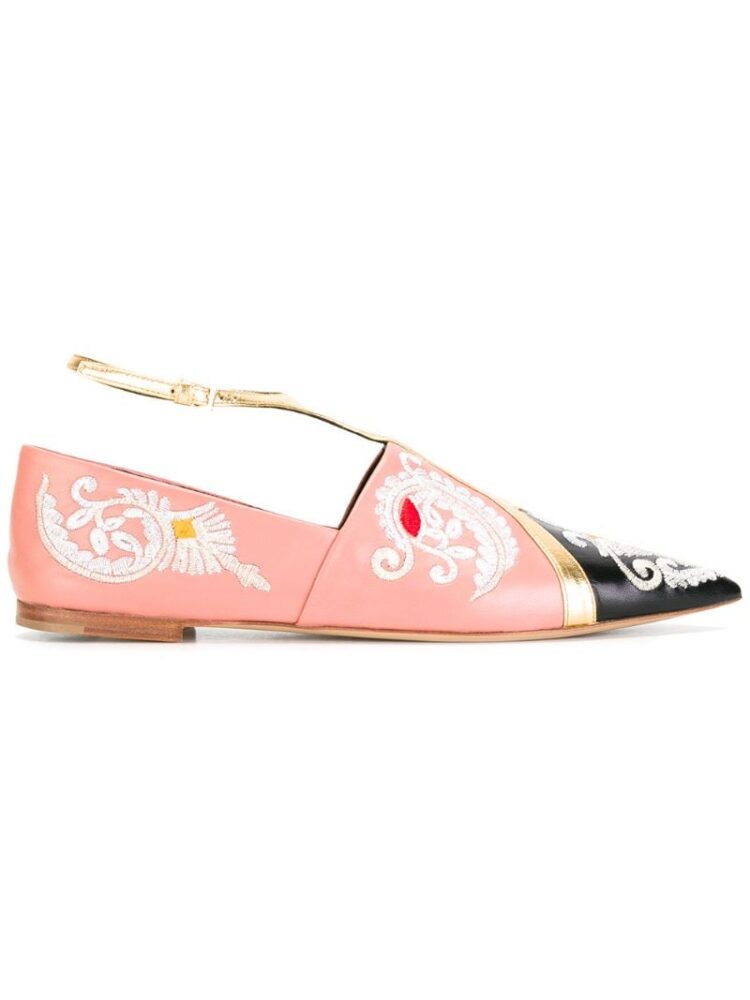Etro Slipper mit Stickerei sneakers (paars)