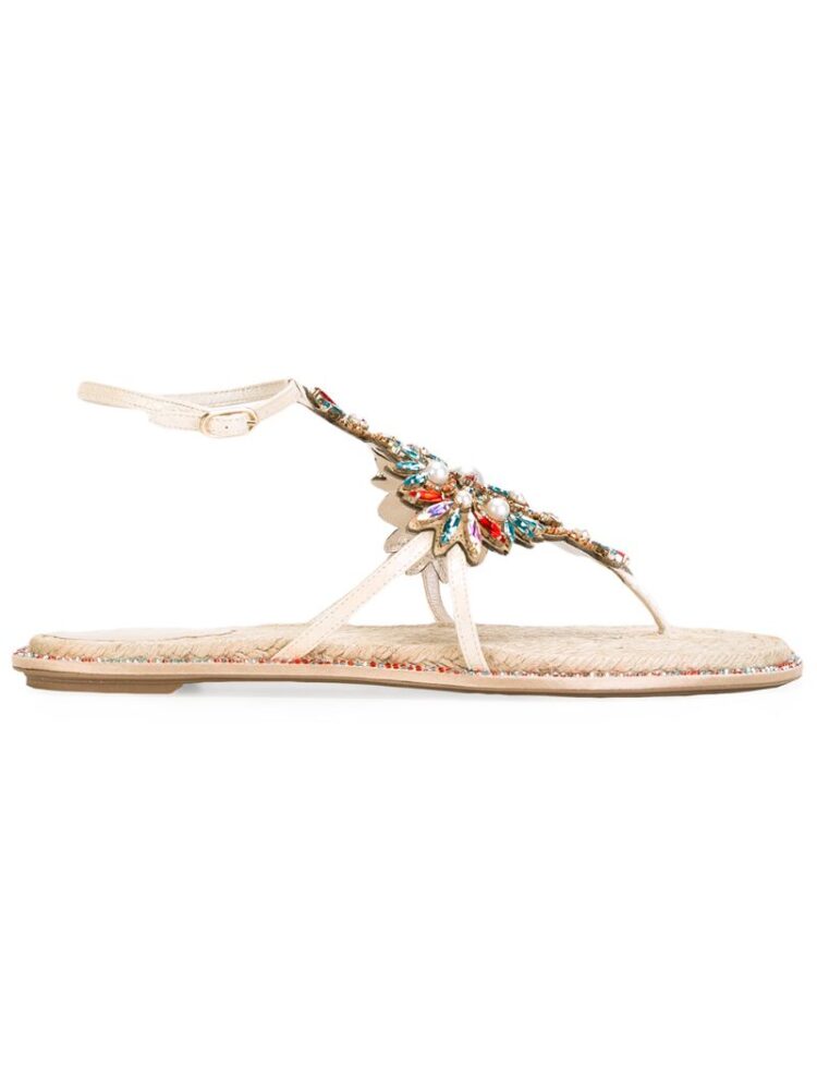 René Caovilla Sandalen mit Stein-Verzierung sneakers (overige kleuren)