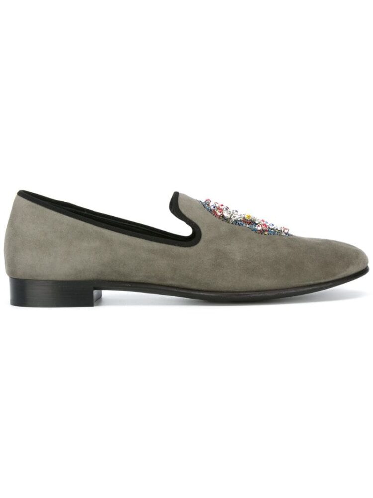 Giuseppe Zanotti Design Loafer mit Totenkopfapplikatio sneakers (grijs)
