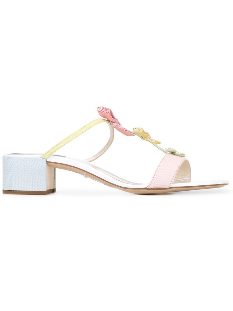 René Caovilla Sandalen mit Schleif sneakers (paars)