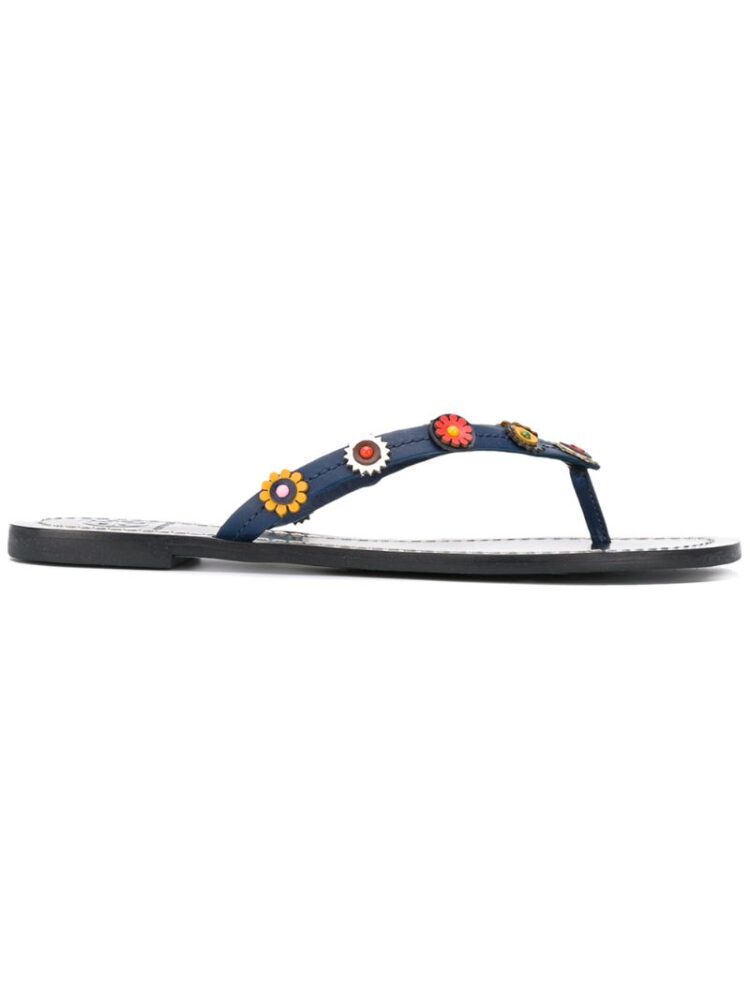 Tory Burch Flip-Flops mit Blumen-Applikatio sneakers (zwart)