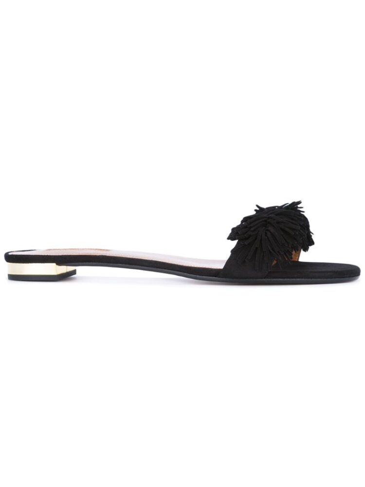 Aquazzura 'Wild Thing' Pantolett sneakers (zwart)
