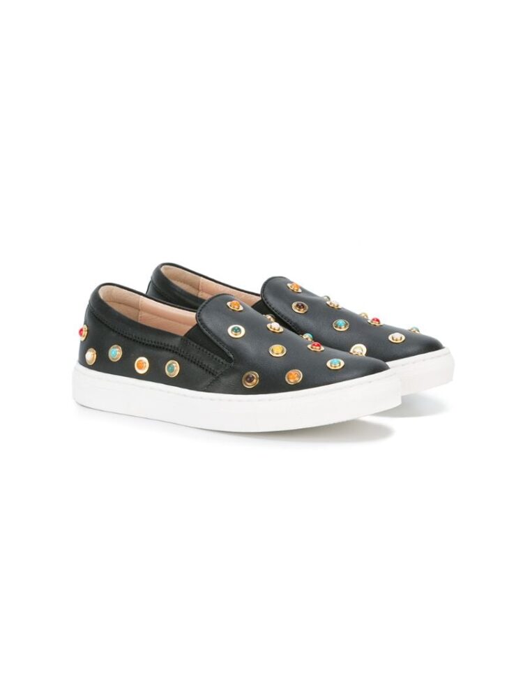 Aquazzura Mini Slip-On- sneakers (zwart)