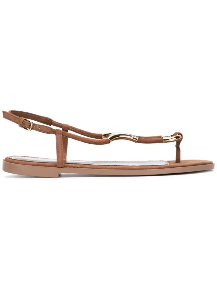 gio Rossi Sandalen mit T-Riem sneakers (bruin)