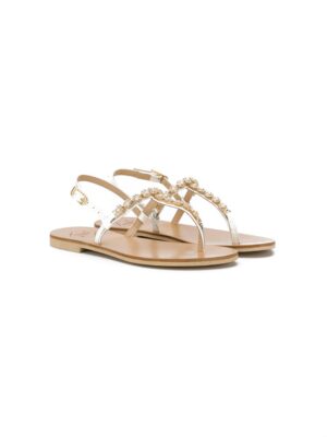 Emanuela Caruso Kids T-Riemen-Sandalen mit Verzierung sneakers (overige kleuren)