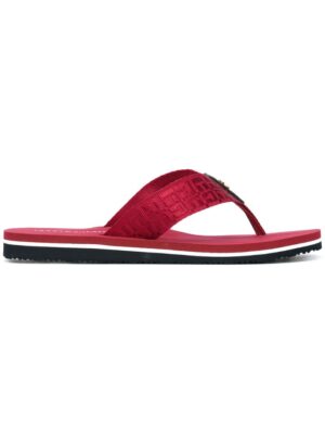 Tommy Hilfiger Flip-Flops mit Logo-Schild sneakers (rood)