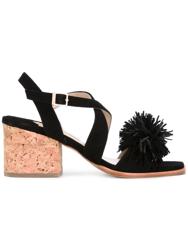Paloma Barceló 'Neville' Wildledersandal sneakers (zwart)