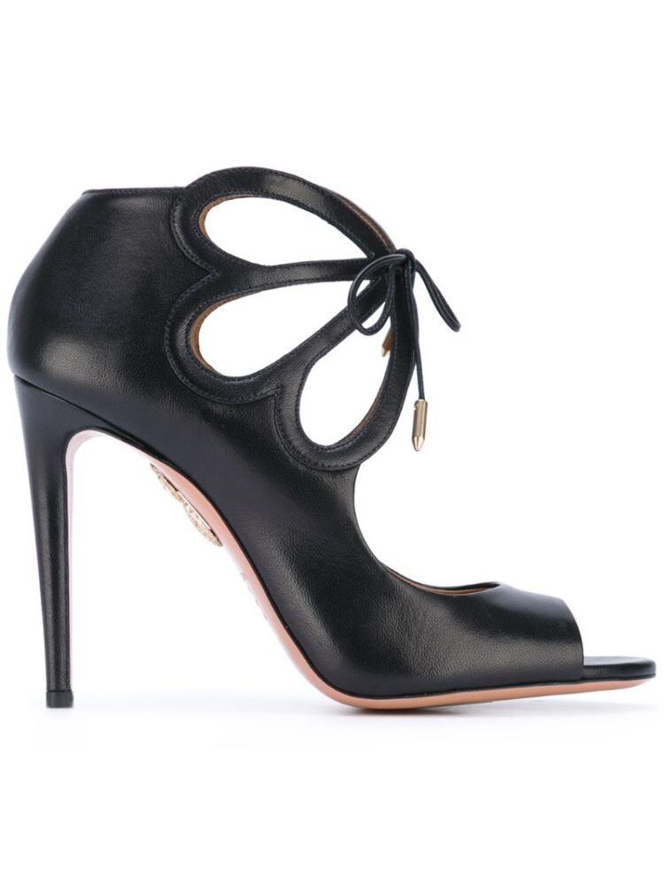 Aquazzura Sandalen mit Cut-Out sneakers (zwart)