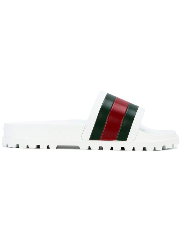 Gucci Pantoletten mit Webstreif sneakers (overige kleuren)