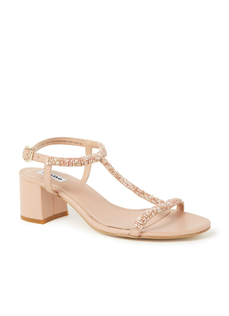 Joelle sandalette met kralen-applicatie
