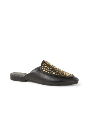 Farrow slipper van leer met studs