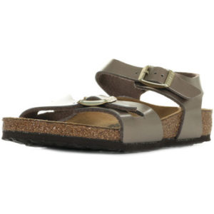 Birkenstock Rio Kids "Electric Metallic Taupe"