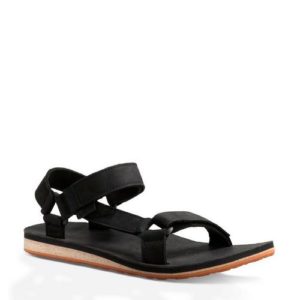 Teva Original leren outdoor sandalen zwart (Zwart)