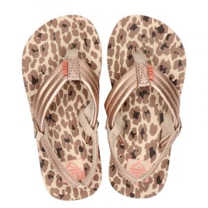 Reef Little Ahi Cheetah slippers