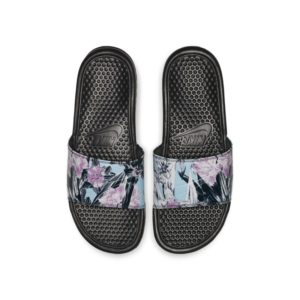 Nike Benassi JDI Floral Slipper voor dames - Zwart