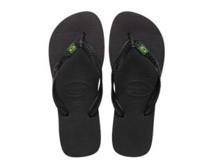 Havaianas Brasil Zwarte Slipper (Zwart)