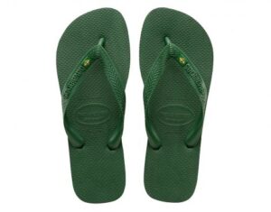 Havaianas Brazil Logo Groene Slippers (Groen)