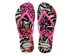 Havaianas Slim Animal Teenslippers (Roze