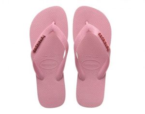 Havaianas Top Logo Metallic Roze Slippers (Roze)