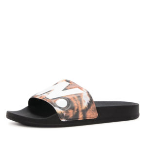 G-Star cart slide II tijgerprint slipper (zwart)