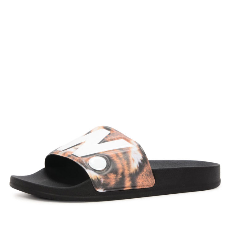 G-Star cart slide II tijgerprint slipper (zwart)