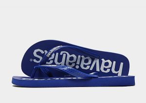 Havaianas Logomania Flip Flops (Blue)