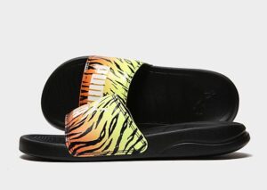 PUMA Popcat Slippers Dames (Black/Yellow)