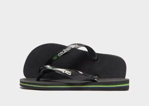 Havaianas Brazil Logo Teenslippers Kinderen (Black)