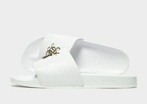 SikSilk Roma 'Lux Slides (White/Gold)