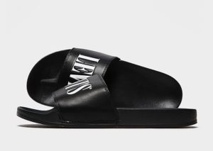 Levis June Serif Slides (Black/White)
