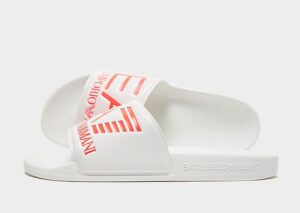 Emporio Armani EA7 Sea World Slides (White/Orange)