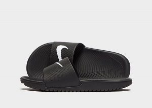 Nike Kawa Slippers Kinderen (Black/White)