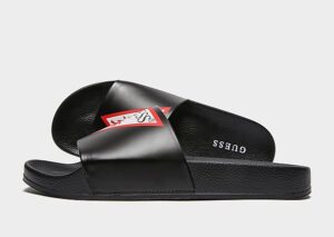 GUESS Triangle Logo Slides Heren (Black)