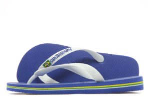 Havaianas Brazil Logo Flip Flops (Marine Blue)