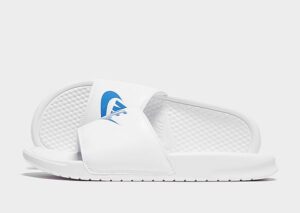 Nike Benassi Just Do It Slides Heren (White/Royal Blue)
